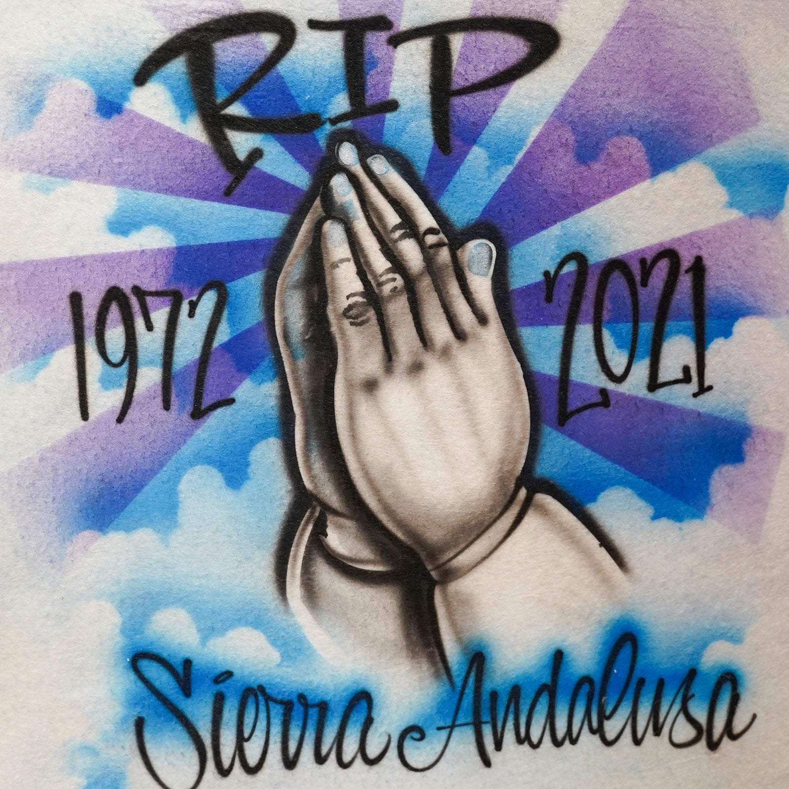 RIP Hands Praying T-Shirt - Main Image