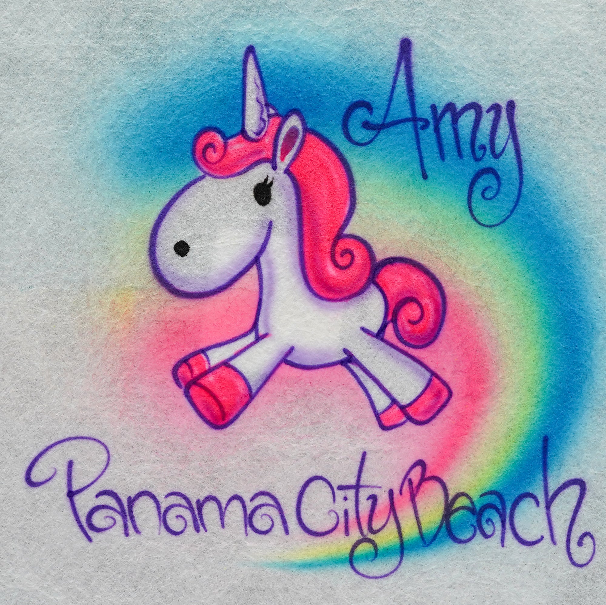 Unicorn Jumping W/ Rainbow T-Shirt