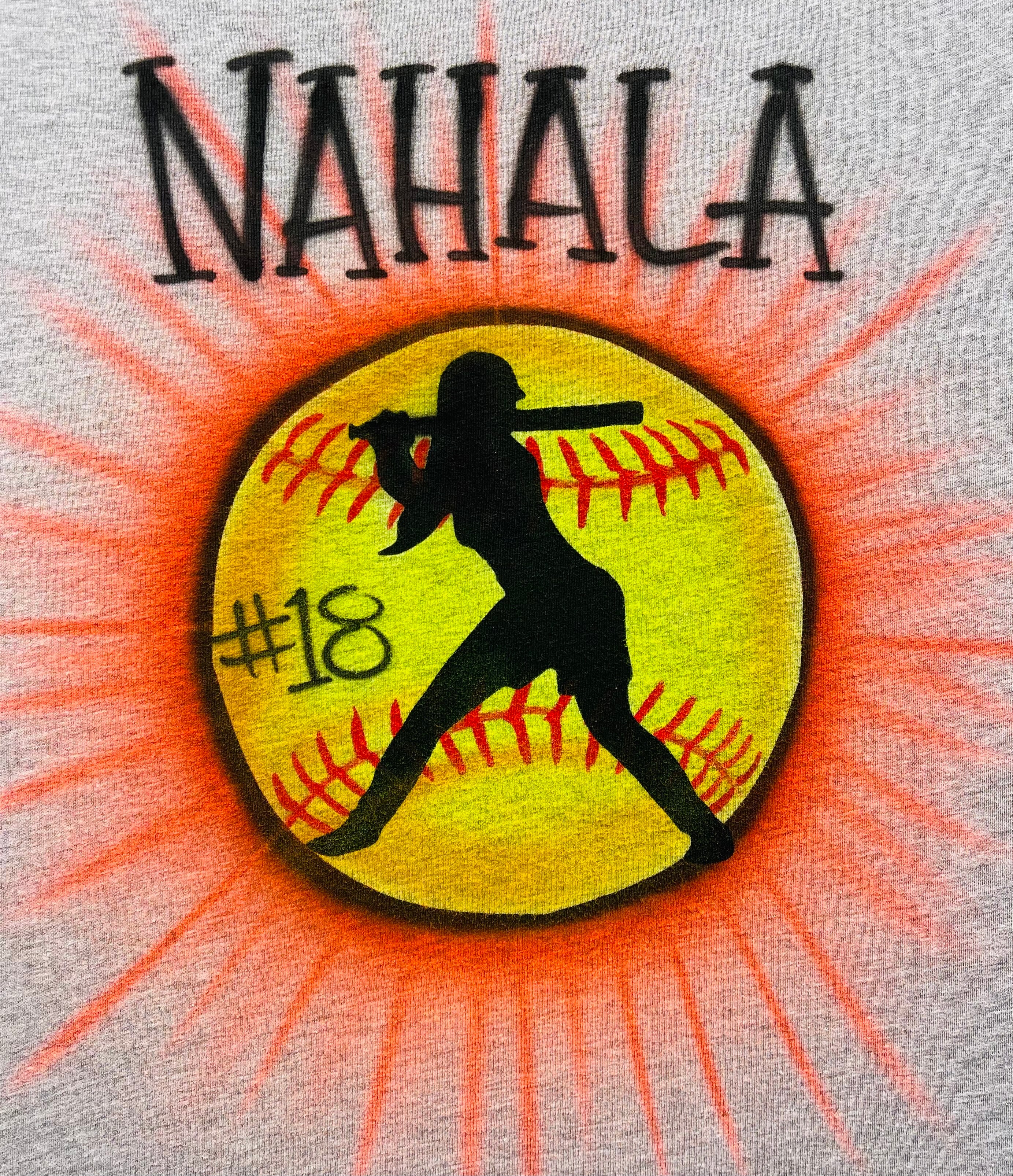 Softball Batter Name T-Shirt