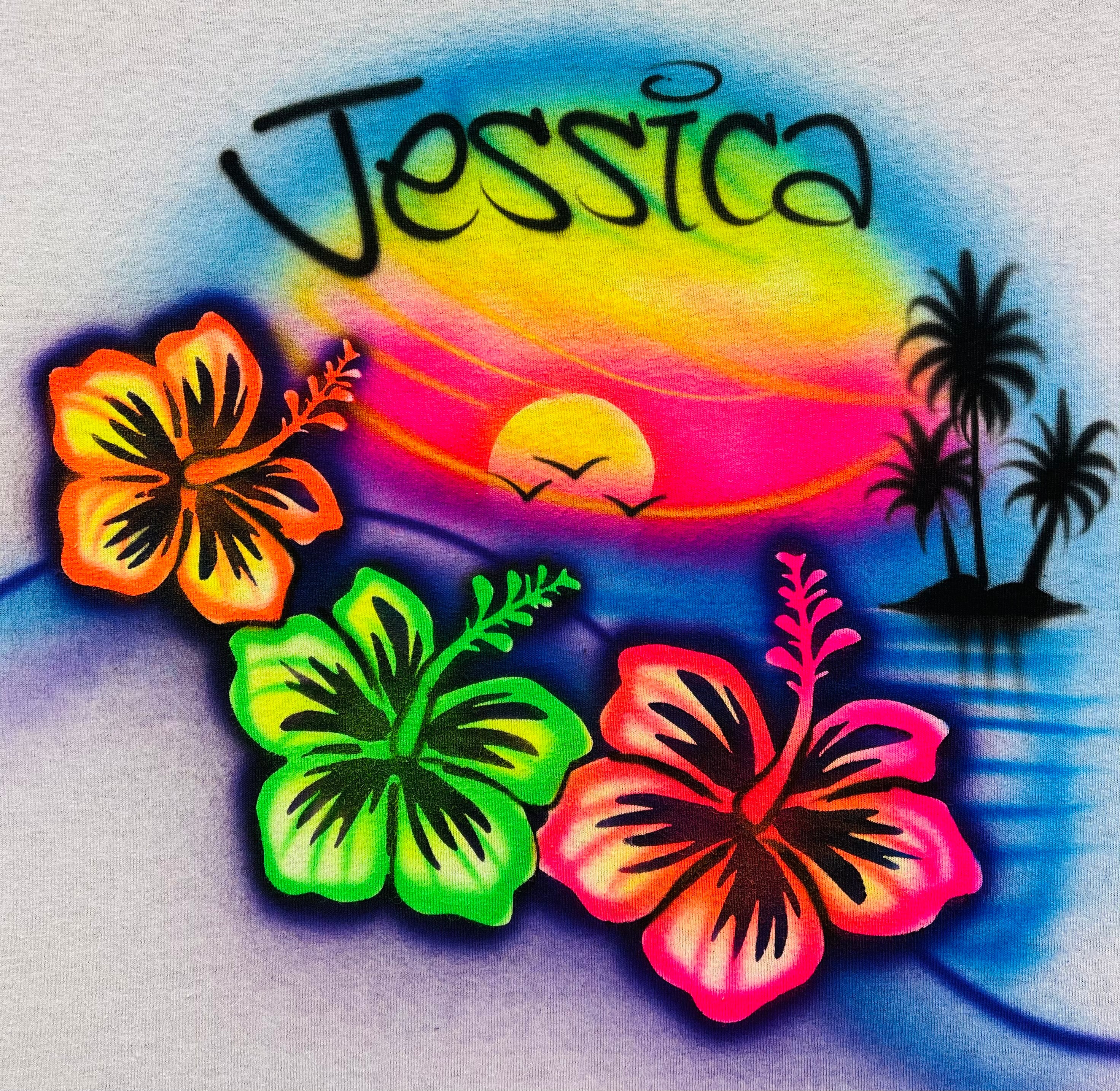 Hibiscus Beach T-Shirt