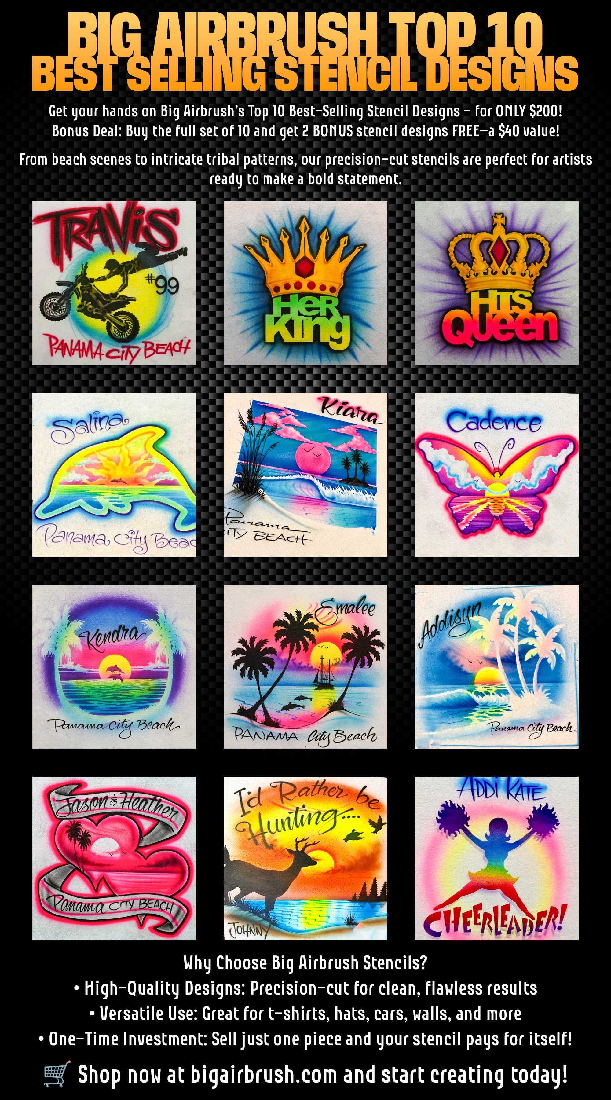 Top 10 Best Selling Stencil Designs