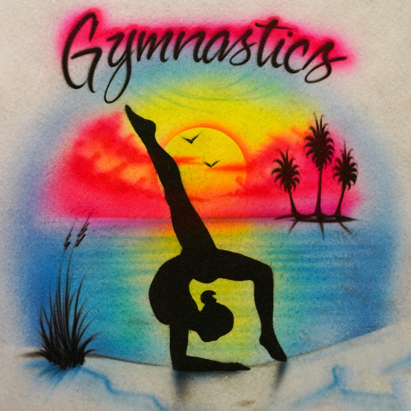 Gymnastics Sunset T-Shirt – Big Airbrush