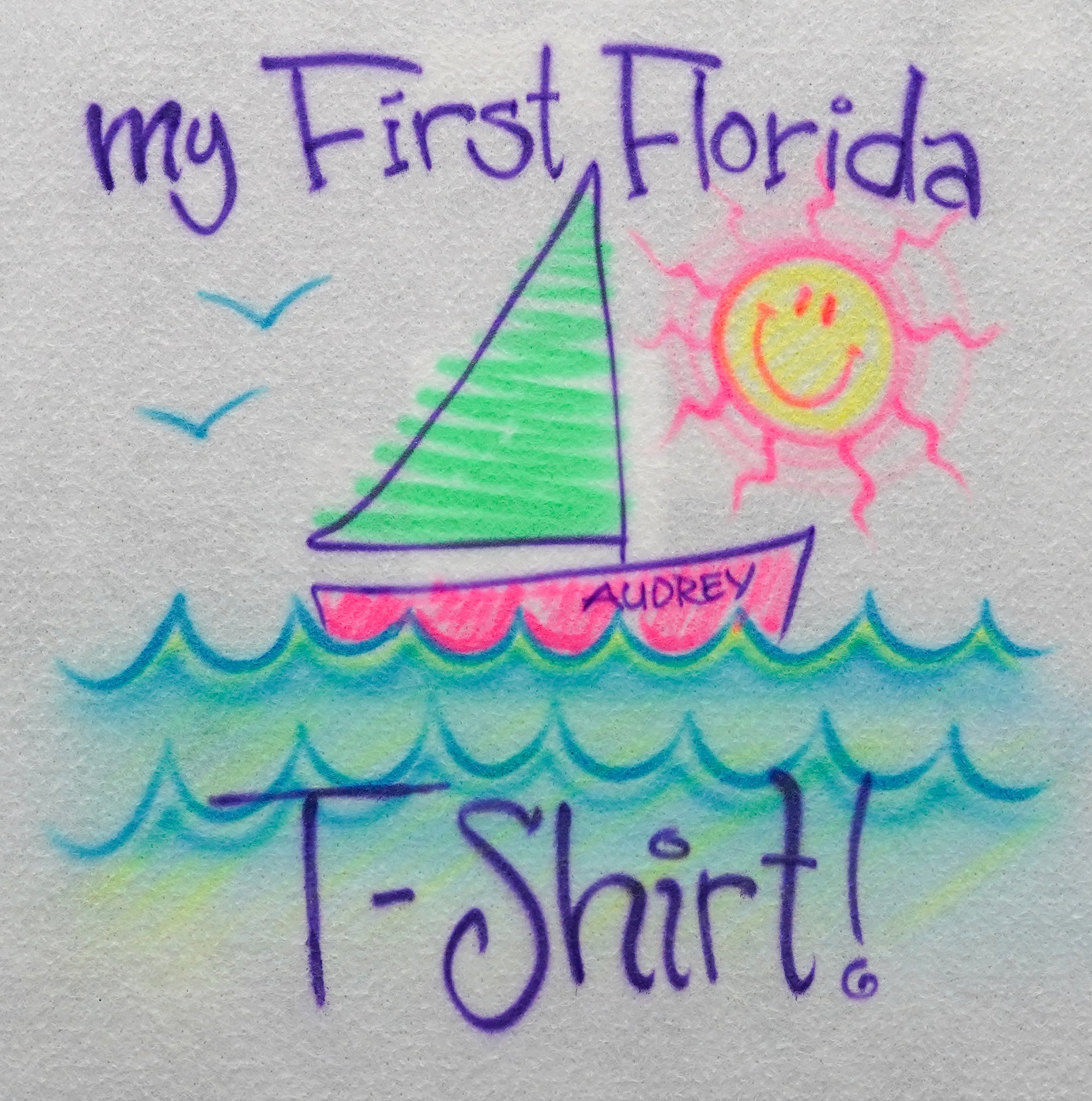 My First FL - Sailboat T-Shirt