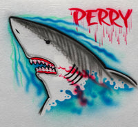 Angry Shark with Teeth Profile T-Shirt