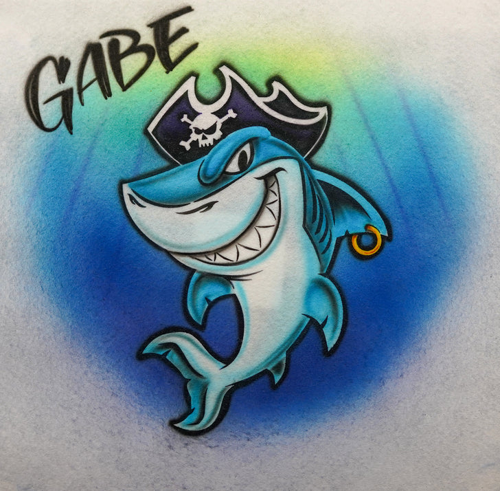 Shark with Pirate Hat