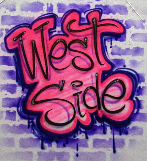 Pink Graffiti Old School Name Design