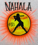 Softball Batter Name T-Shirt