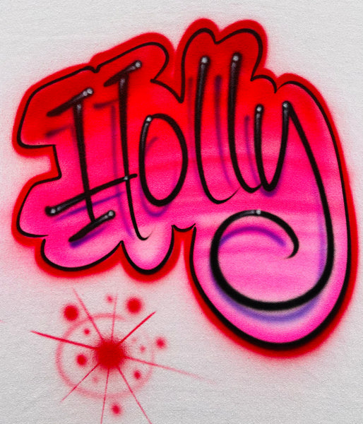 Red & Pink Name Design $24.00